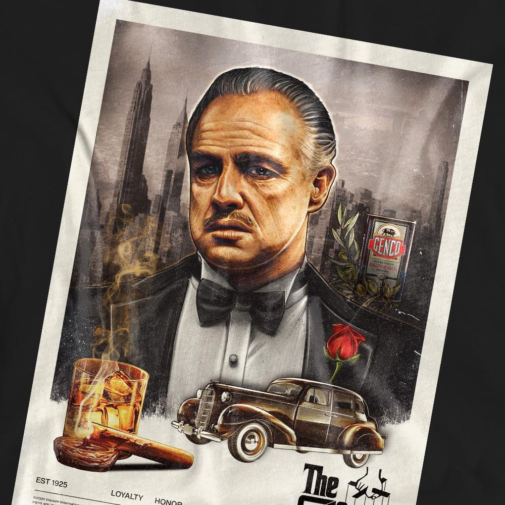 The Godfather Unisex Adult Vintage Poster T-Shirt