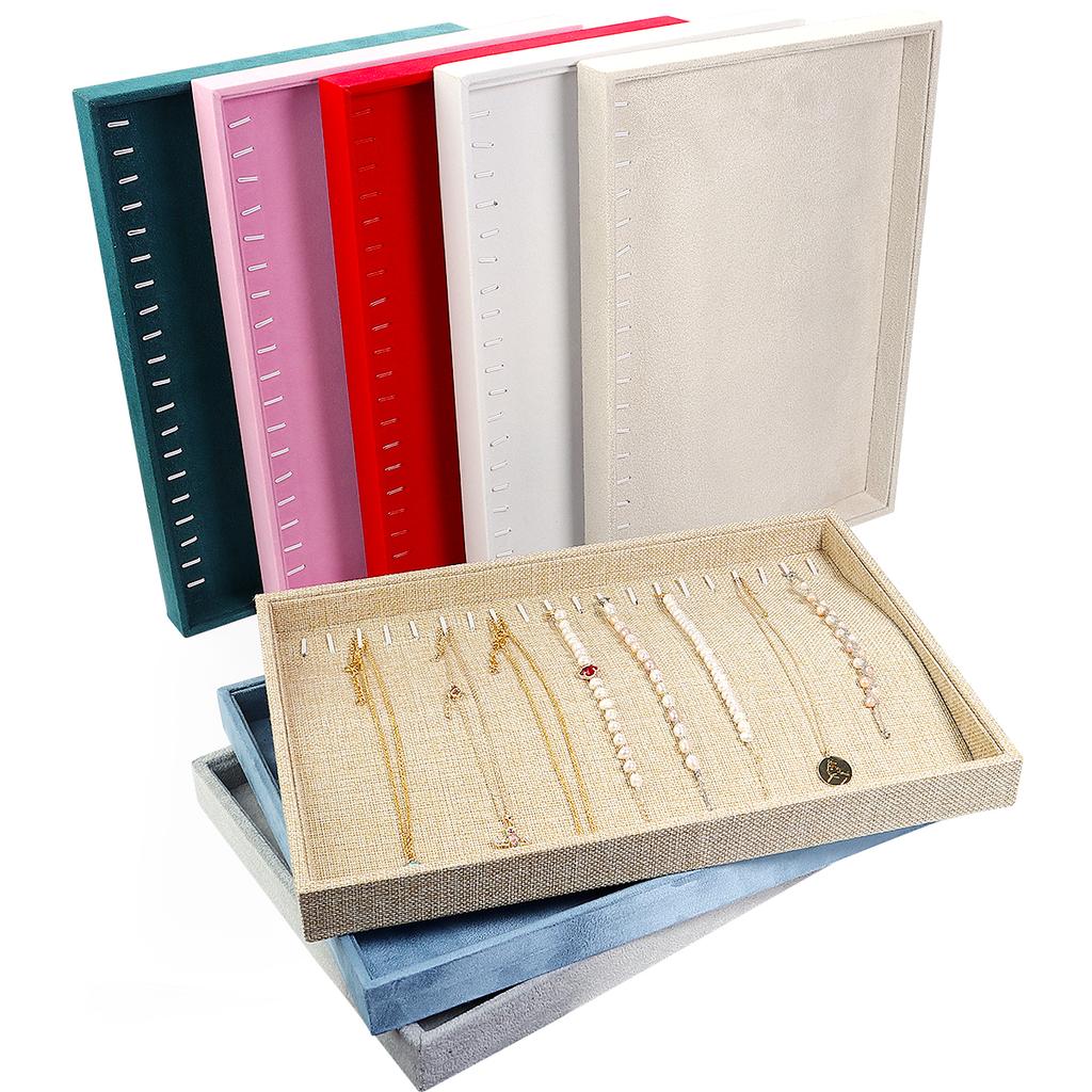 1pc Necklace Display Tray Jewelry Display Storage Tray for Jewelry Bracelet Showcase Organizer Presentation Photography Props