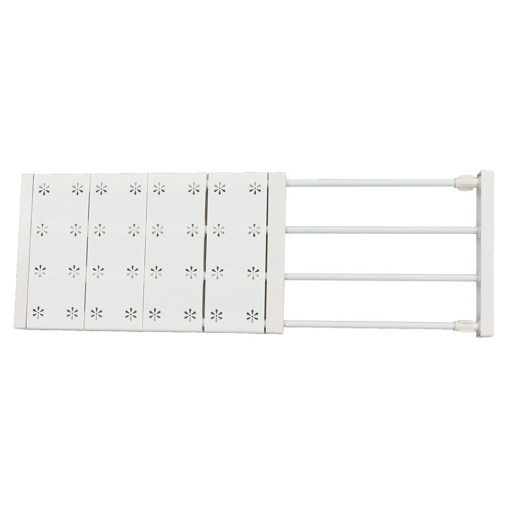 Wardrobe Partition Board Storage Extendable Rod Space Saving Layered Partition Board for Cabinet