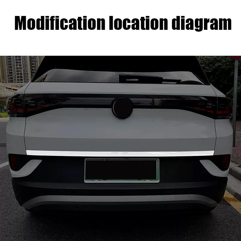 For Volkswagen VW ID.4 ID4    2024 Stainless Steel Tailgate Decorative Strip Trunk Decorative Bright Strip