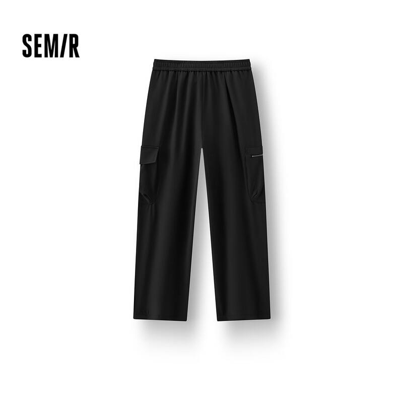 Semir Women s Winter Fleece-Lined Drawstring Wide-Leg Utility Pants XL