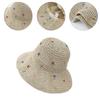 Girls Straw Hat for Beach Getaways Woman Straw Weaving Beach Hat Teens Holiday Spring Camping Breathable Sun Hat
