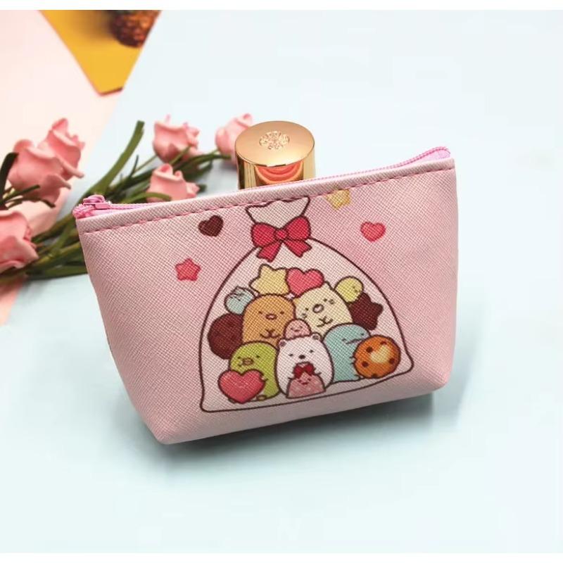 Kids Cute Creative PU Coin Purse Earphones Key Storage Bag Children's Coin Pouch Mini Wallet Cute Purse Cute Wallet