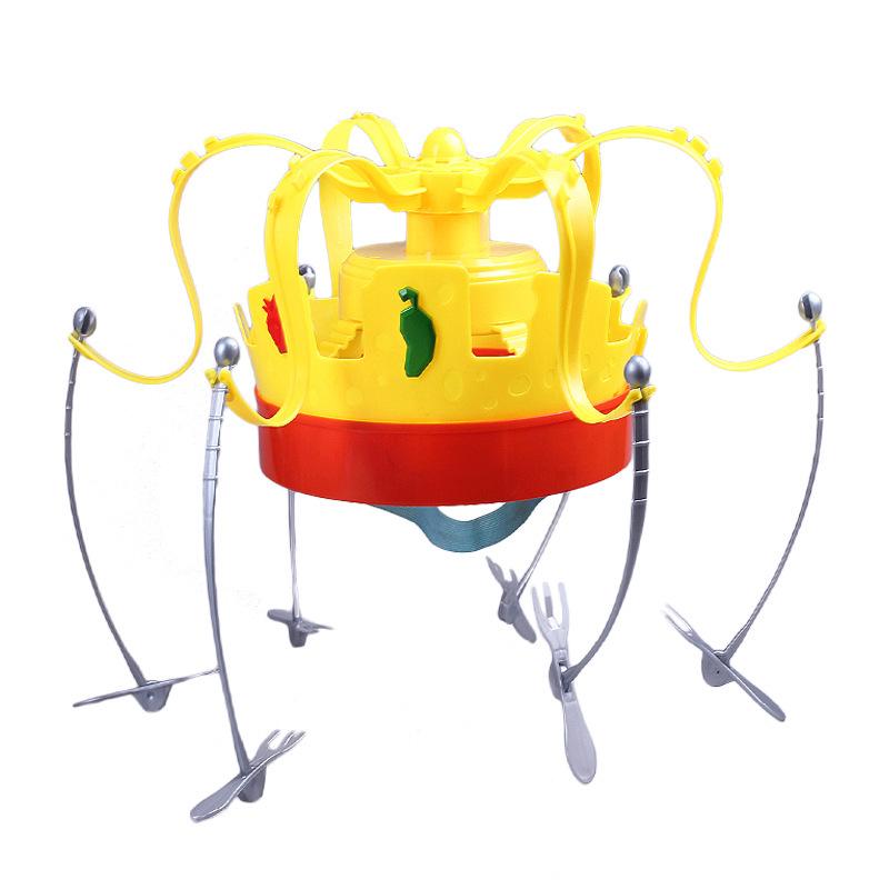 Chow Crown Musical Rotating Hat & Bubble Crab Prank Toy Set