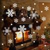 Merry Christmas Decal Stickers Clings Decal Electrostatic Sticker Christmas Windows Snowflakes