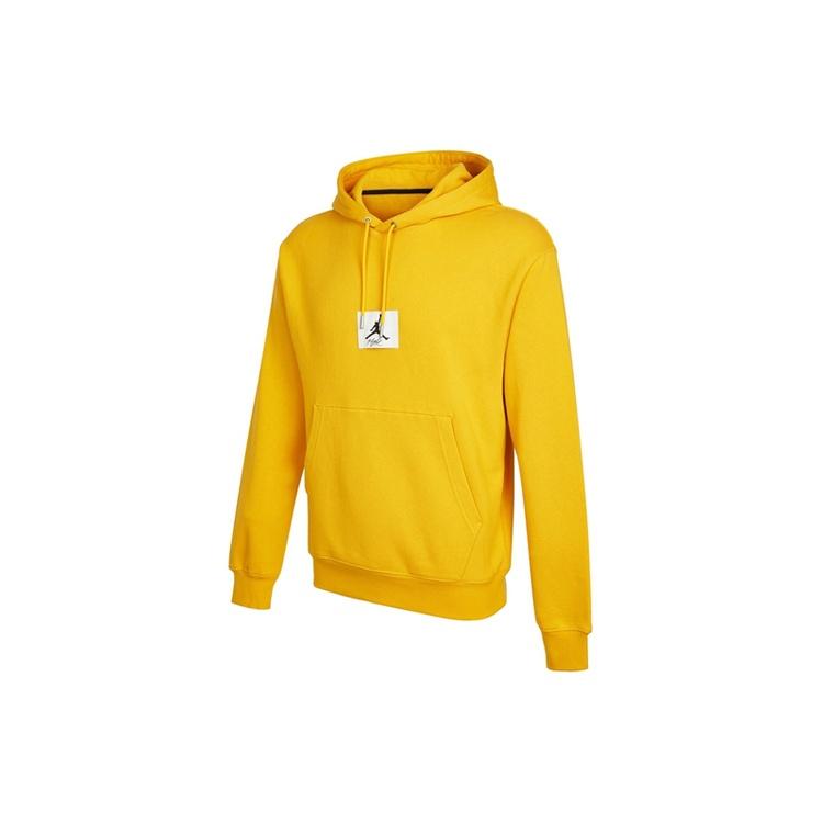 Air Jordan Statement Logo Printing Casual Sports Hoodie Yellow Men s DA9817-713 XL