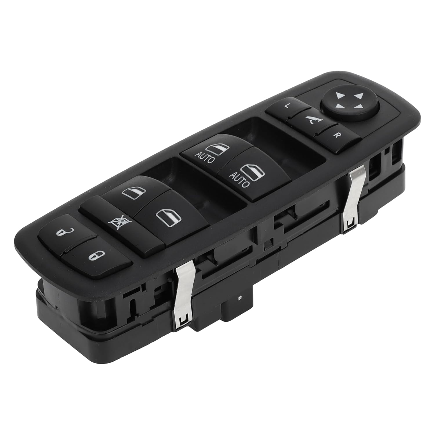 Power Window Switch No.68262252AC Front Left Driver Side Window Control Switch for Ram 1500 2500 3500 Black