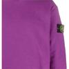 Stone Island Badge Logo Crewneck Magenta Men Tops Purple 751563020-V0045