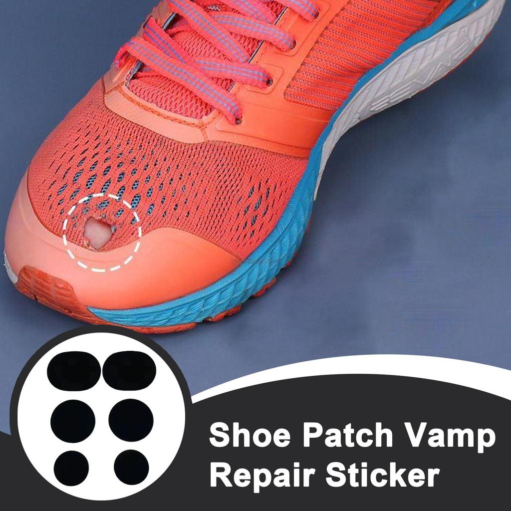 Shoe Patches for Toe Holes Self-Adhesive Hole Repairs 6 Pieces Breathable Shoe Patches for Running Sneakers Dance Work Boots
