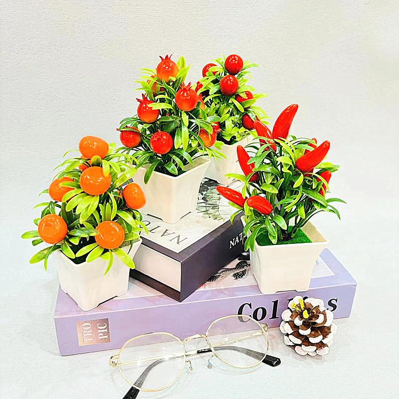 Fake Fruit Plant Pot With Plastic Craft For Home Decor And Gift Ideas