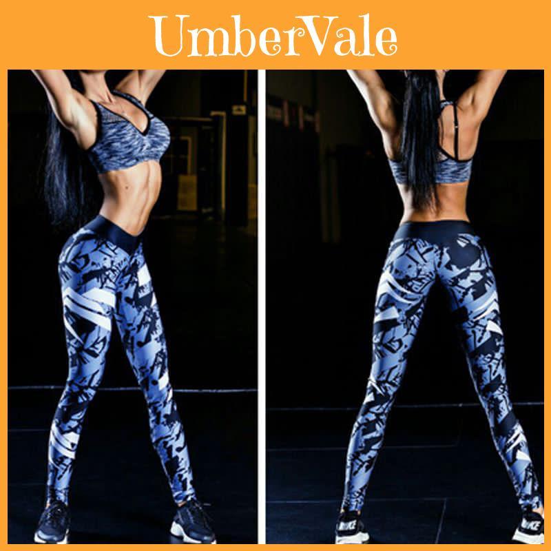 Women High Waist Yoga Fitness Leggings With Stretchy Polyester Fabric For Comfortable Movement