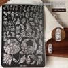 French Lace Flower Butterfly Nail Art Stamping Plate High Definition Pattern DIY Manicure Print Tool for Professional Salon Home Use