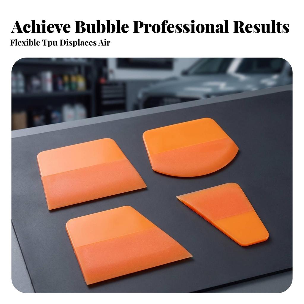 8 Pieces Car Film Squeegee Thermoplastic Polyurethane Soft