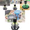 Six Sided Fair Pour Wine Dispenser Set Elegant Black Plastic Serving Tray For Parties