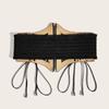 Wind Lady Wide Belt Leopard Print Elastic Elastic Waist Seal Dress Waist Decoration