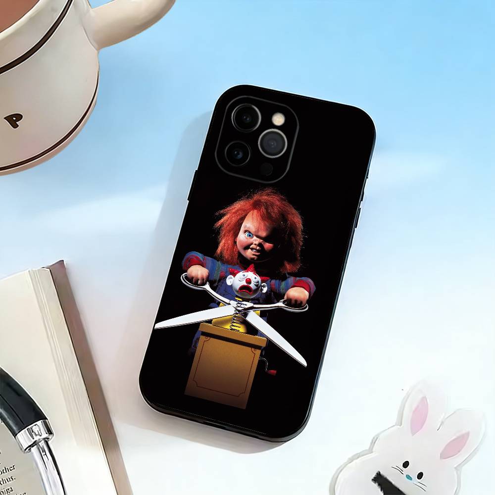 Chucky Scary Doll  Phone Case For iPhone 17, 16,15,14,13,12,11 Plus,Pro Max, Others Soft Black Cover