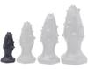 Monster Spike S Silicone Plug 8 X 3.5cm Black - ToppedMonster - SILICONE ANAL PLUG