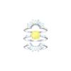 Conjunto de Tres Piezas Margarita Soleada Anillo Chapado en Rodio Joyería para Mujer 5482498