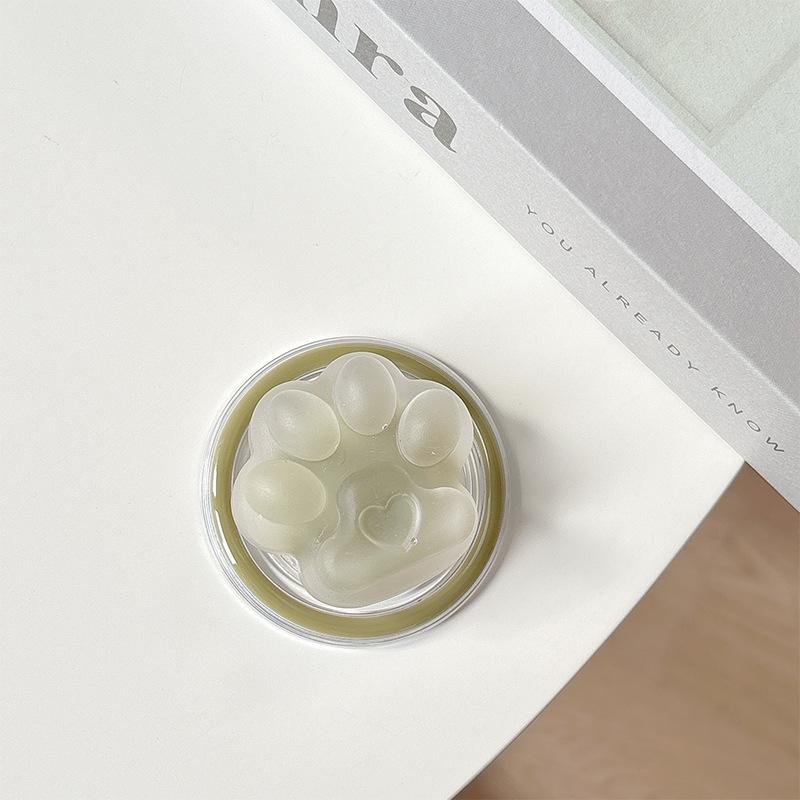 Korean Transparent Solid Color Sandwich Cat Claw Magnetic Suction Bracket Suitable For Magsafe Airbag Bracket Mobile Phone Adsorption Ring