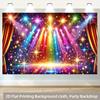 Sfondo Photo Booth Palco Arcobaleno Scintillante, Tenda Sfondo Spotlight Glitterata per Feste a Tema e Concerti
