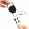 1pc Durable Cord Retractable Keychain Roll Retractable Badge Keyring  Badge Display