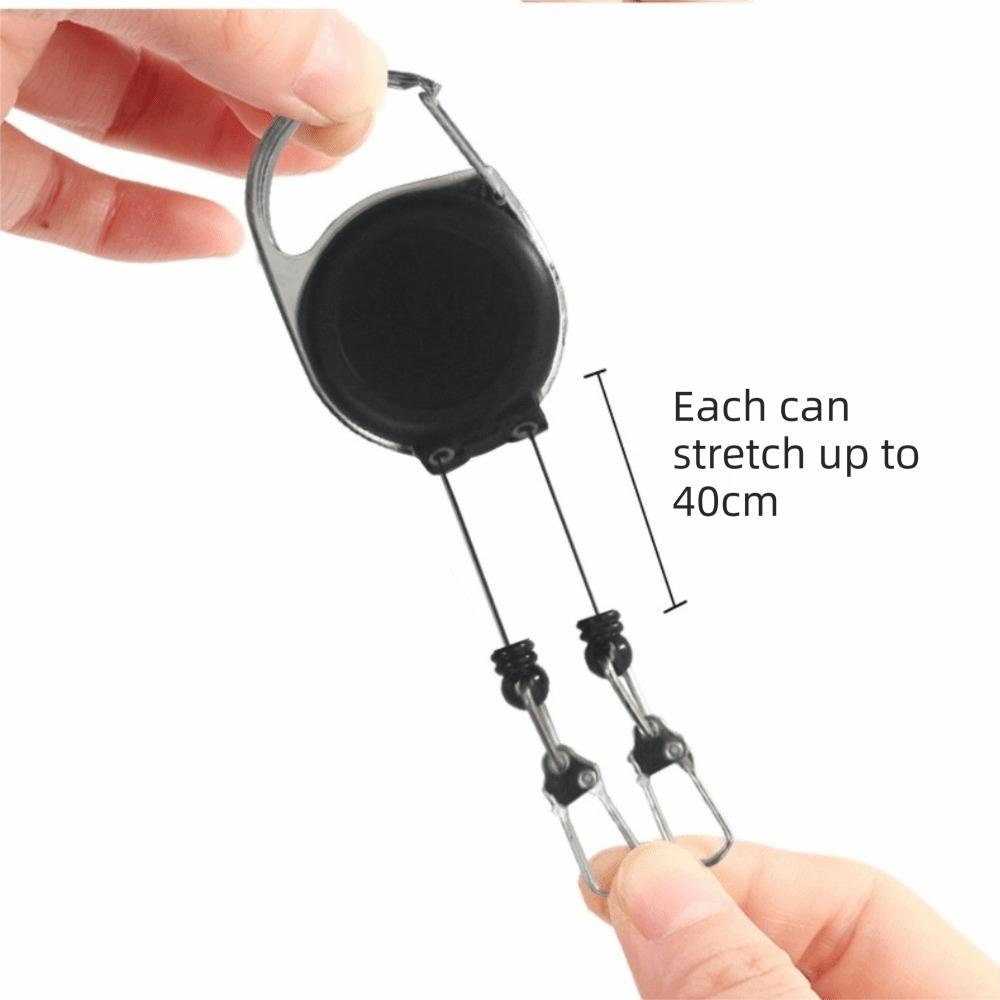 1pc Durable Cord Retractable Keychain Roll Retractable Badge Keyring Badge Display