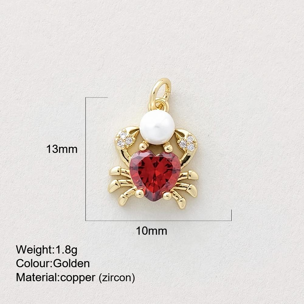 Cute Marine Animal Starfish Conch Charms For Jewelry Making Supplies Gold Color Shell Crab Dijes Diy Earring Bracelet Necklace