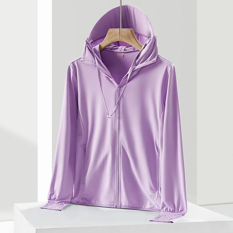 Summer new ice silk sunscreen clothing women's removable large brim UV protection fishing clothing men's sunscreen clothing