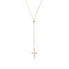Simple Fashion Cross Long Pendant Necklaces for Women Girls Thin Clavicle Chain Choker Jewelry