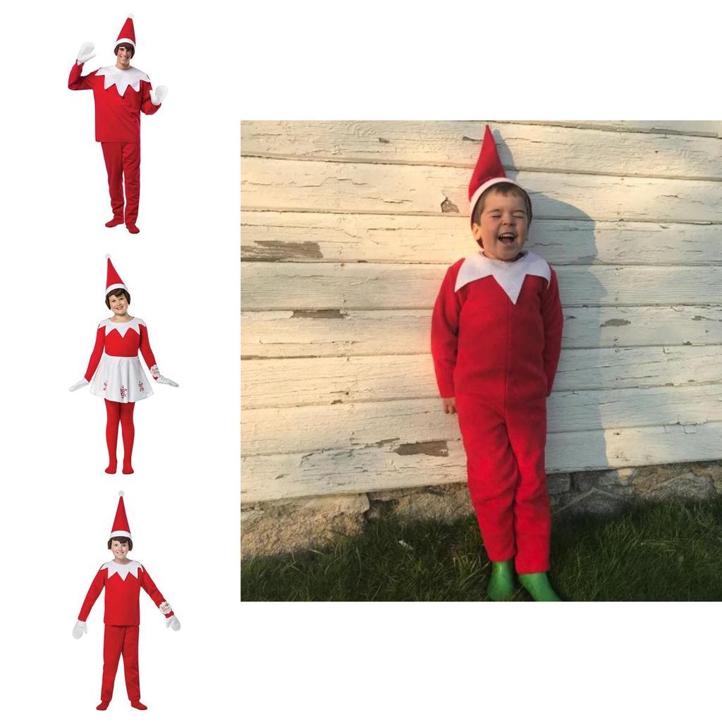 Soft And Breathable Cotton Elf On The Shelf Costume For Halloween