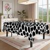 Black White Pebbles Rectangle Table Cloth for Table Decor Holiday Party Waterproof Reusable Tablecloth for Tables Kitchen Dining