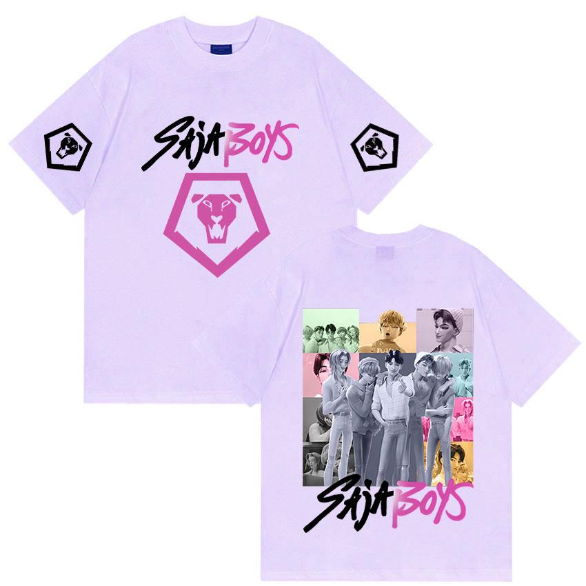 K-pop Saja Boys Demon Hunters 2025 Film Graphic T Shirts Men Women Aesthetic Fashion T-shirts Casual Oversized Short Sleeve Tees