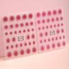 Blush Nail Art Sticker DIY Pink Polka Dot Nail Art Decal Nail Accessories