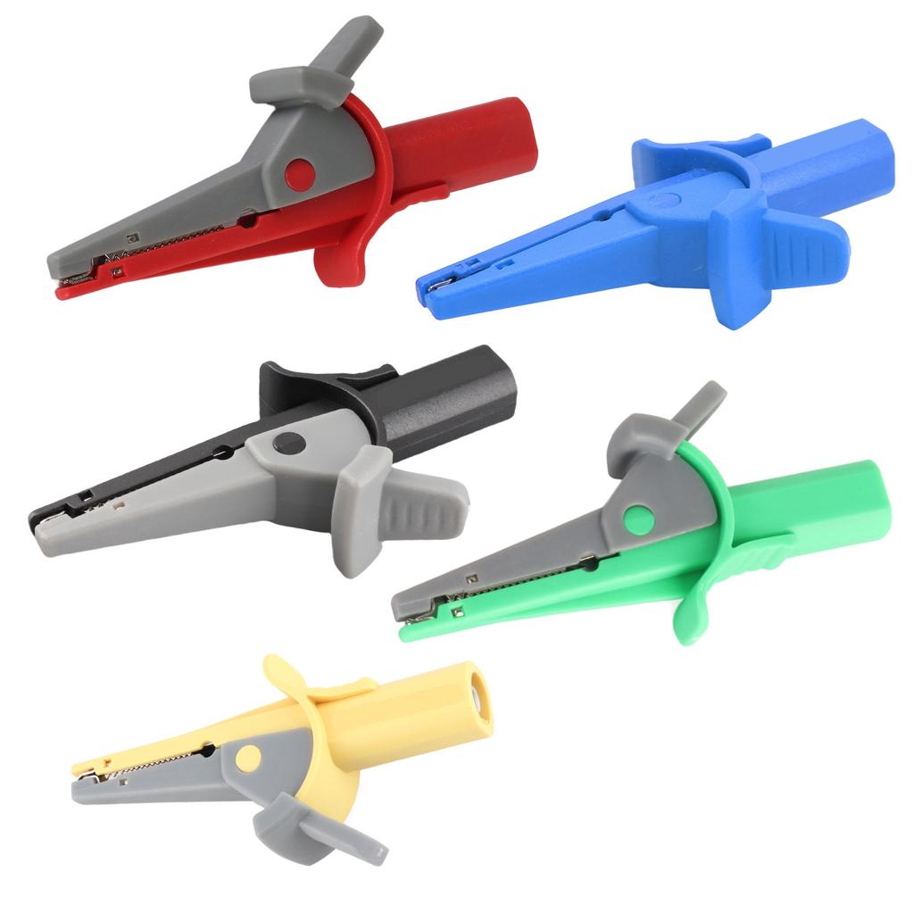 Cable Clip Insulated Test Clamp 20mm Opening Powerful Efficient with 4mm Banana Socket for Trucks for Cars