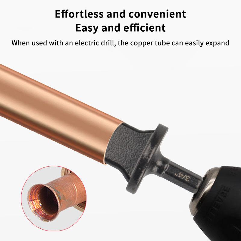 1/5 buc Expander Tub Țeavă Mâner Hexagonal Metal Cupru Țeavă Instrument de Prelucrare Reparare Aer Condiționat Bit Burghiu Electric Instrument de Evazare