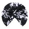 New Bohemia Floral Print Turban Pre Tied Knot Chemo Caps Head Wrap Beanie Hat Pleated Stretchy Muslim Hijab