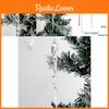 Clear Plastic Icicle Decorative Hangings For Christmas Tree And Holiday Scene Setup