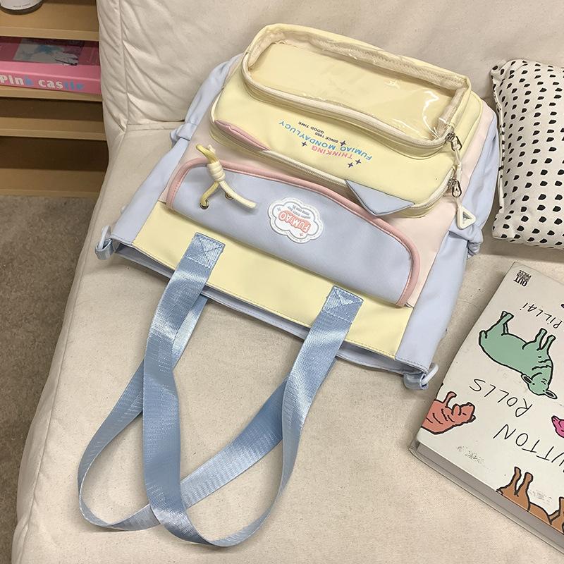 Children's Schoolbags Elementary School Girls Junior High School Students College Students High Looking Two Piece Backpack