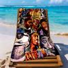 2pac Motiv Strandtuch Weich Langlebig Schnelltrocknend Bequem Leicht Geeignet für Sport, Reisen, Schwimmen, Yoga, Badezimmer, Strand und Pool