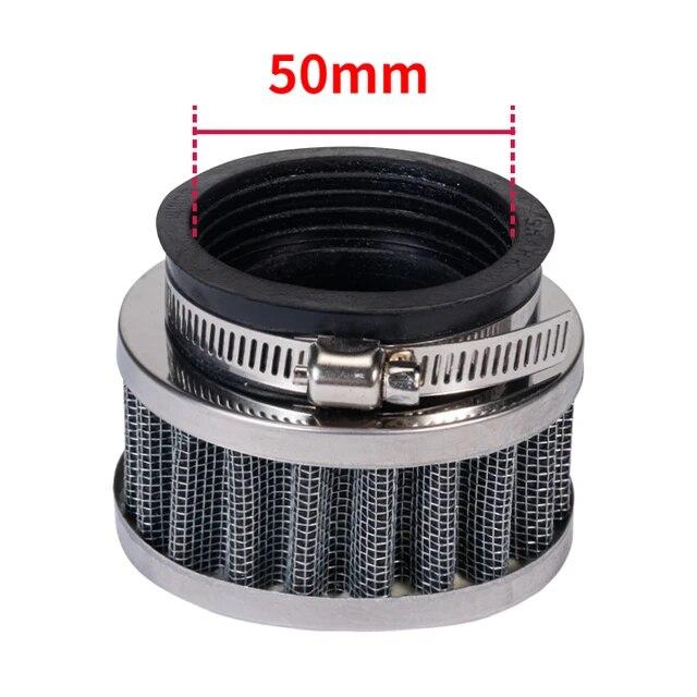 Motorcycle Air Filter 28-60mm High Flow Sports Intake ATV Pit Dirt Bike for Honda Kawasaki Yamaha 50mm Moto Air Filters Systems