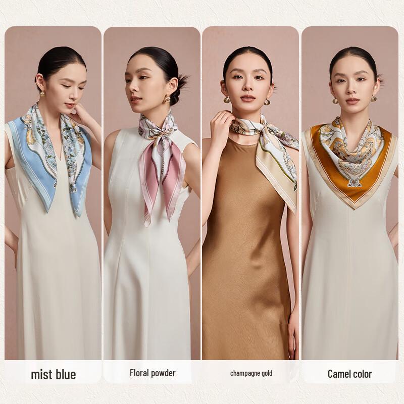 Shanghai Story 100% Mulberry Silk Square Scarf