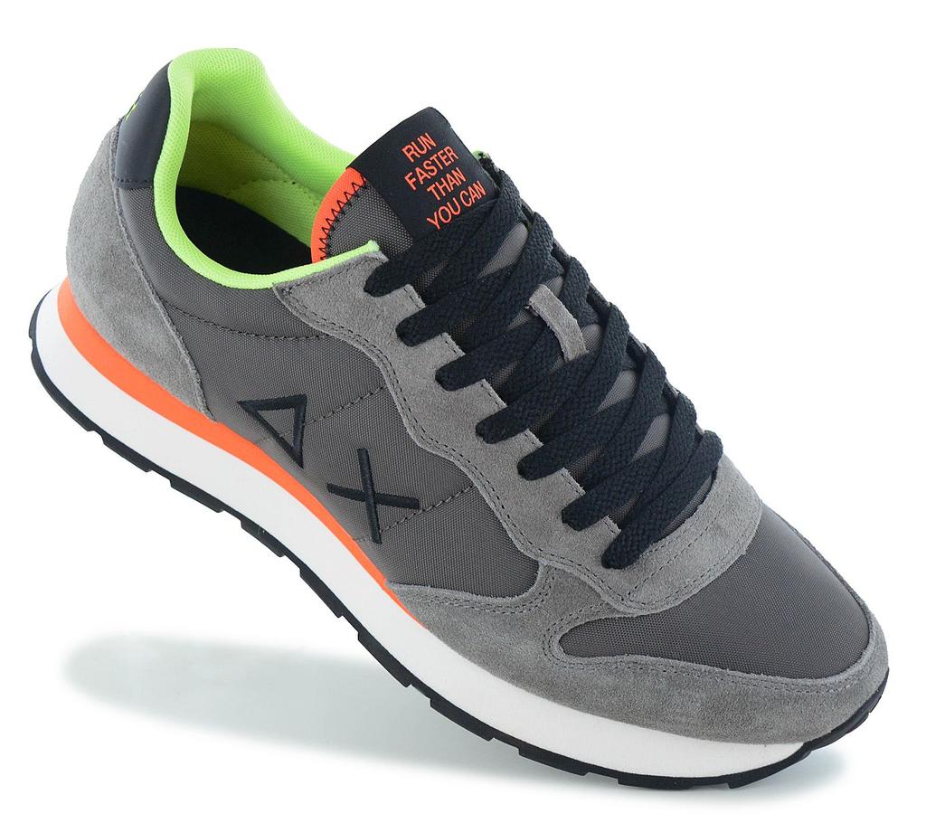 SUN68 Tom Fluo - Herren Sneakers Schuhe Grau Z36102-99 ORIGINAL