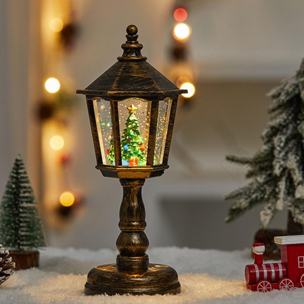 Lumină de noapte Moș Crăciun Decorațiune de Crăciun iluminată Cadouri Felinar de Crăciun Articole de petrecere