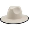 Erect Hat Body Hemming Craftsmanship European and American Style Top Hat Soft Tweed Jazz Hat Spring and Summer New Felt Hat