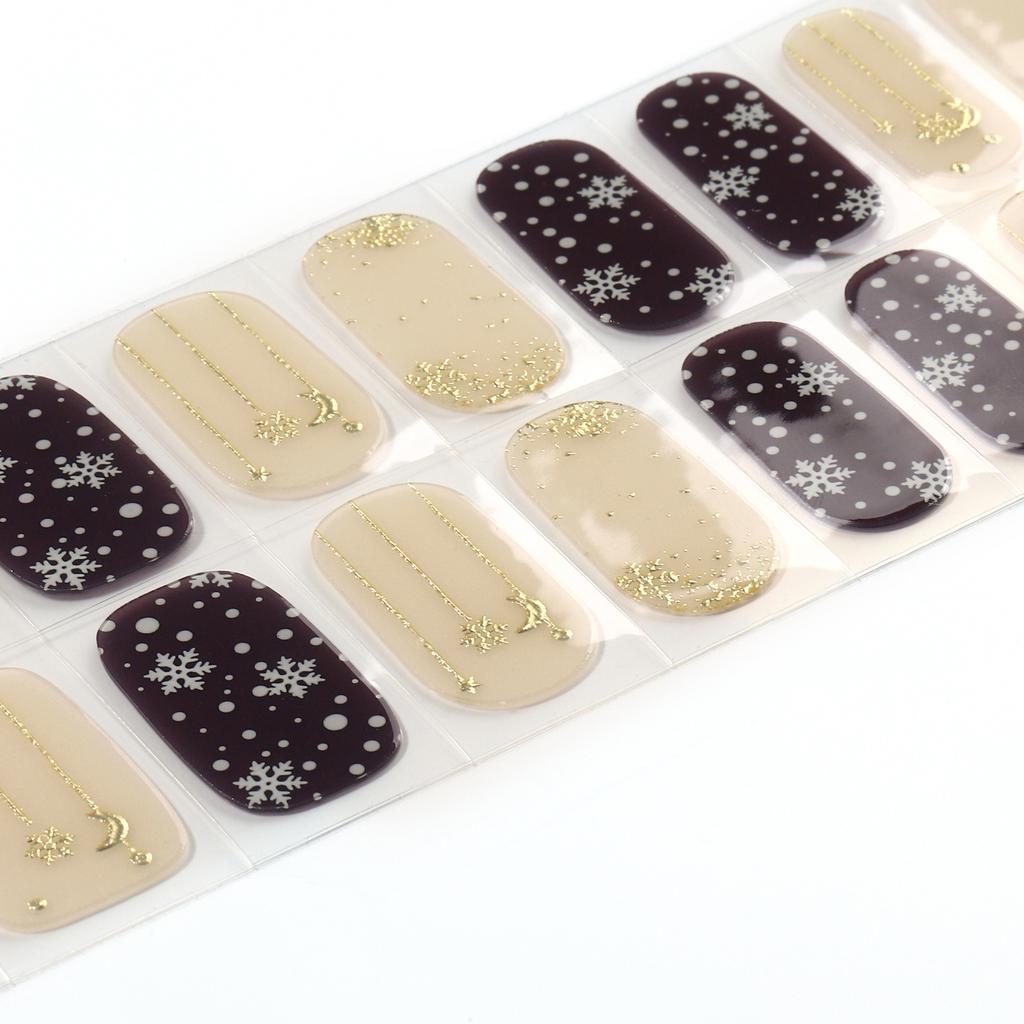 Nail Stickers Transparent Gel Nail Stickers Baking Lamp Gel Manicure Stickers