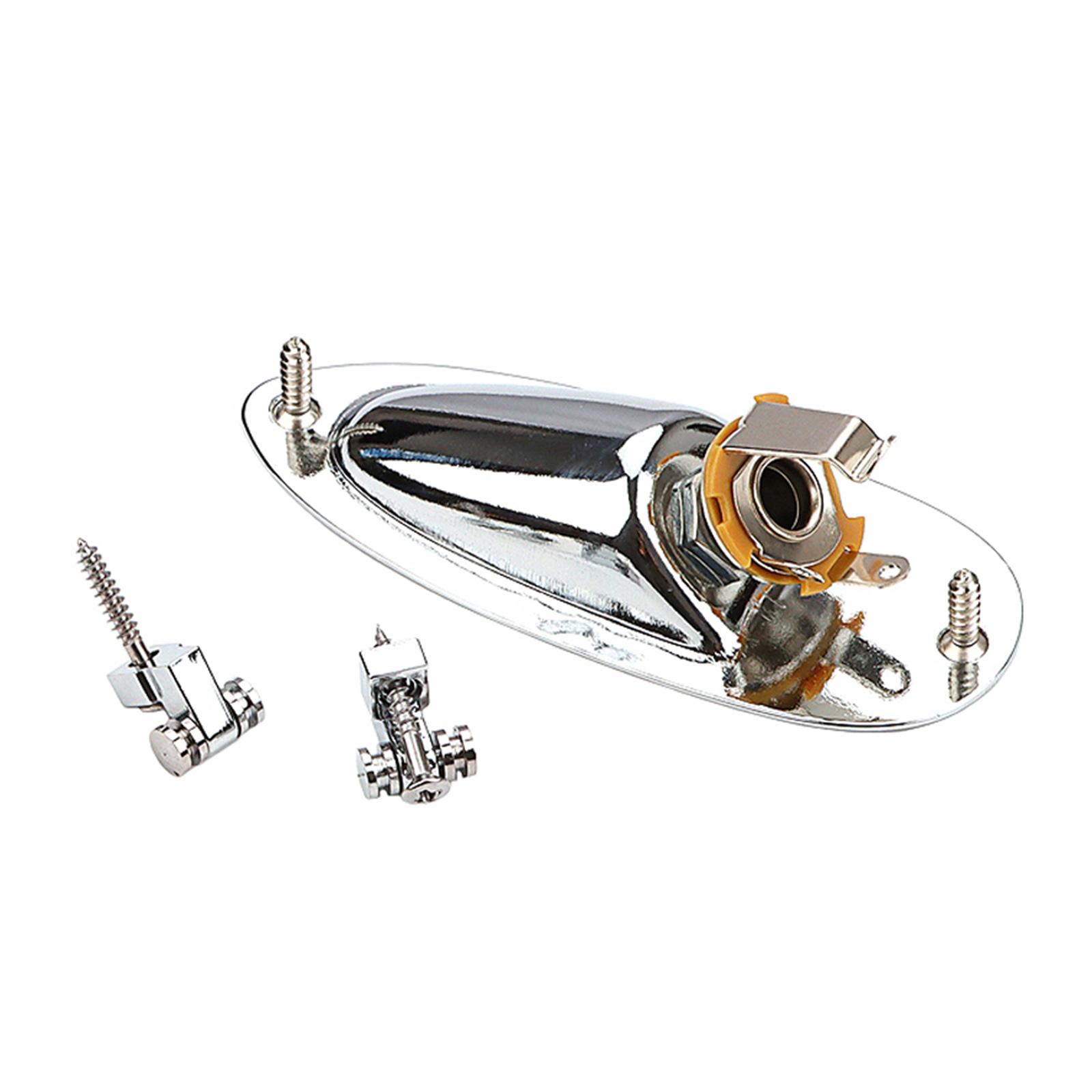 

1/4 (6.35mm) Boat Style Guitar Pickup Output Input Jack Plug Socket for Guitar Mono Electric Guitar Replacement Parts