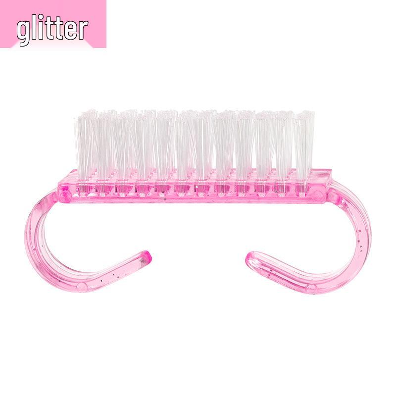 

Colorful Cow Horn Nail Dust Remover Brush - Polishing & Cleaning Multifunction Tool