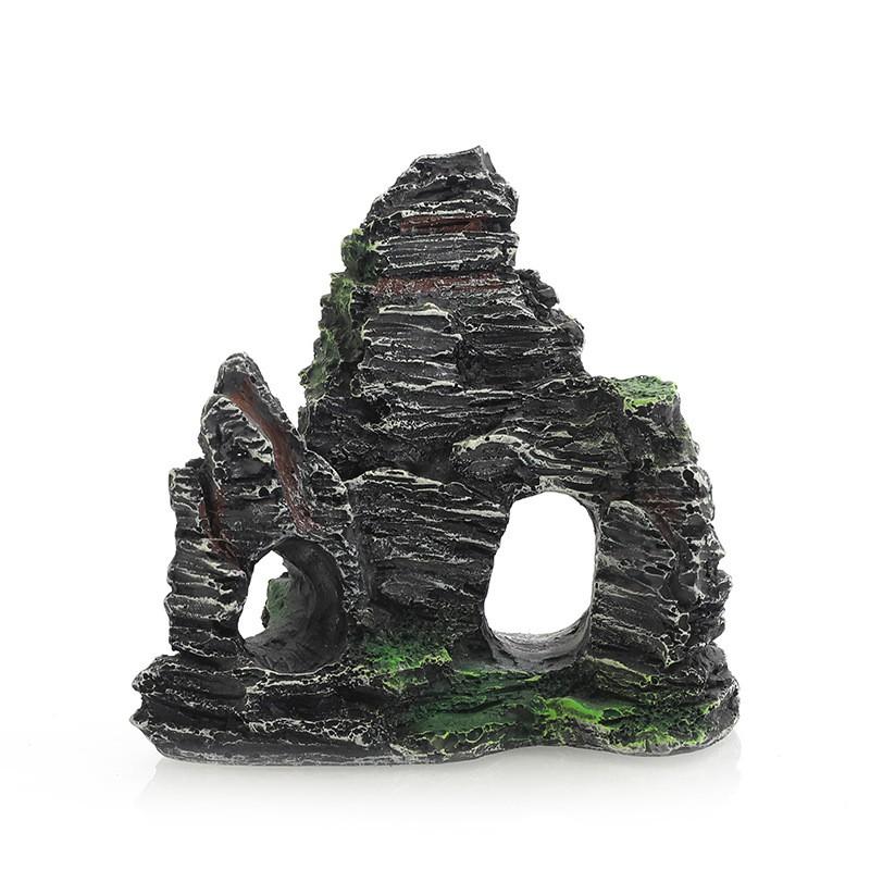 Resin Artificial Mountain Rock Aquarium Decor Fish Tank Landscape Ornament Miniature Garden Sculpture