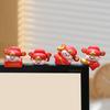 1Pc Mini Resin God Of Wealth Figurine Funny Computer Decor 3D Craft Sculpture Tiny Cute Statue For Car Dashboard