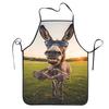 Funny Donkey Meme Print Apron No Pocket Unisex Adult Fashion Apron For Kitchen Cleaning Barber Restaurant Home Household